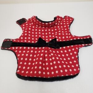Ciao Ciao Red White Black Polka Dot Dog Coat Costume Jacket Size Small